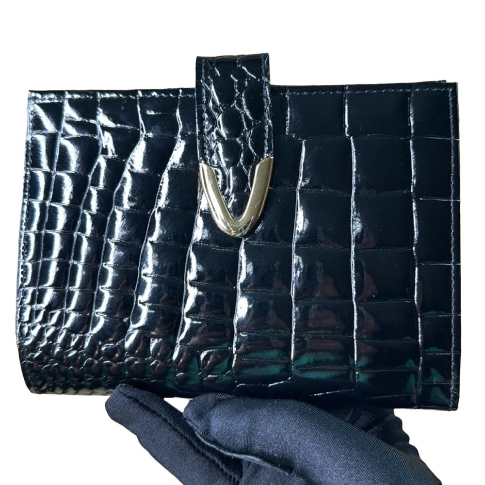 Leather Black Wallet 49 AV